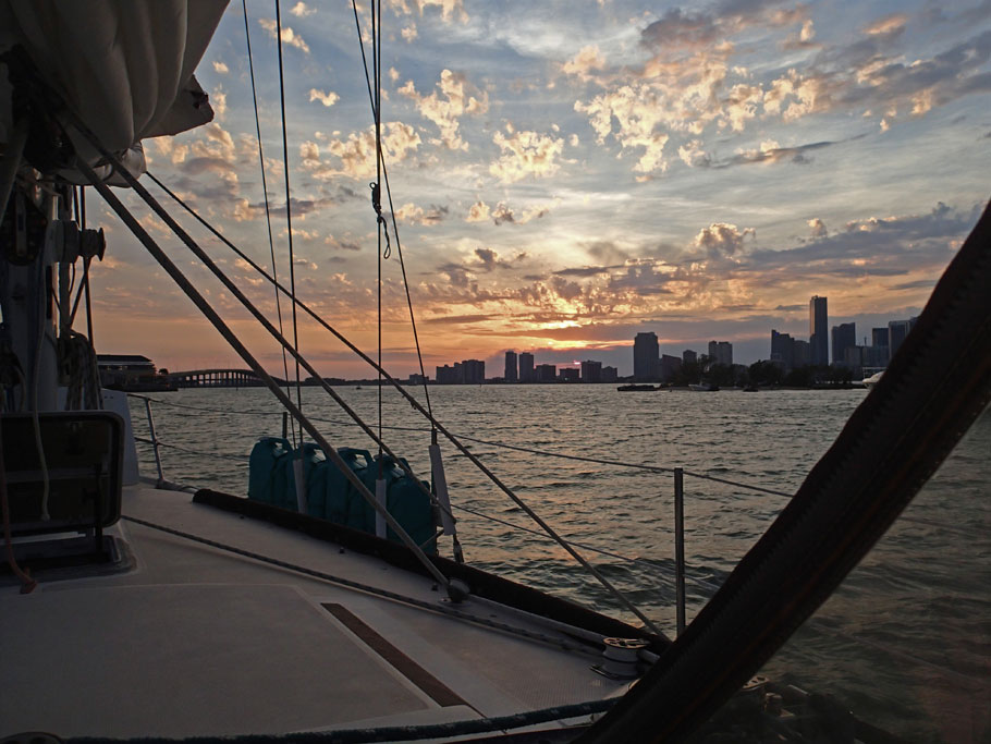 One last sunset in Miami.