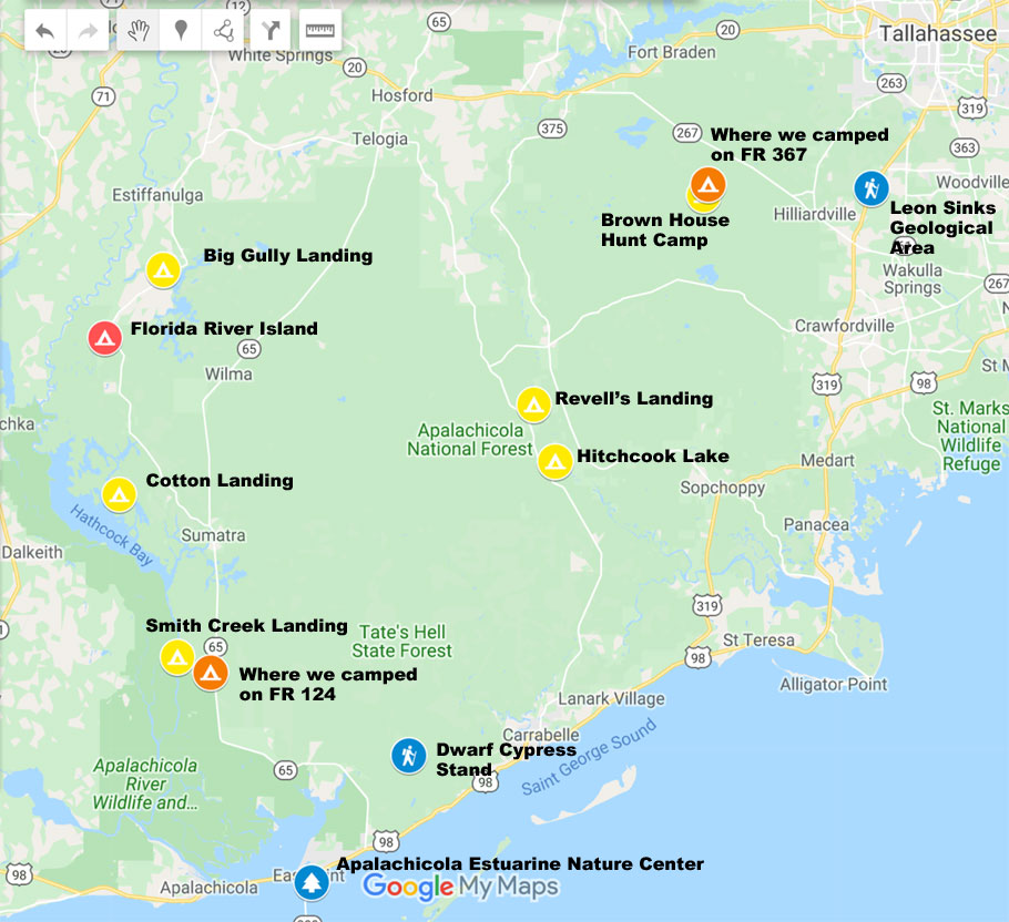 apalachicola national forest map